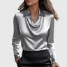 Brooklyn – Elegant Shiny Satin Blouse