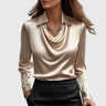 Brooklyn – Elegant Shiny Satin Blouse