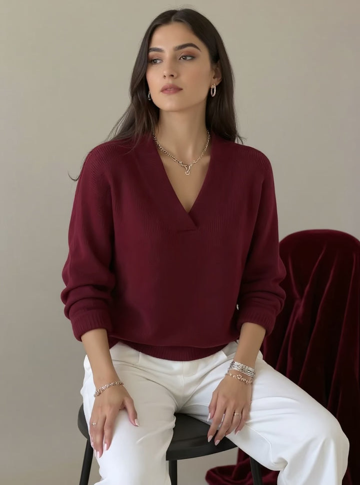 NORA | V-NECK SWEATER