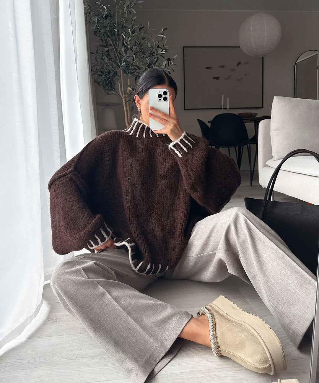 SALMA | SOPHISTICATED WOOL BLEND SWEATER