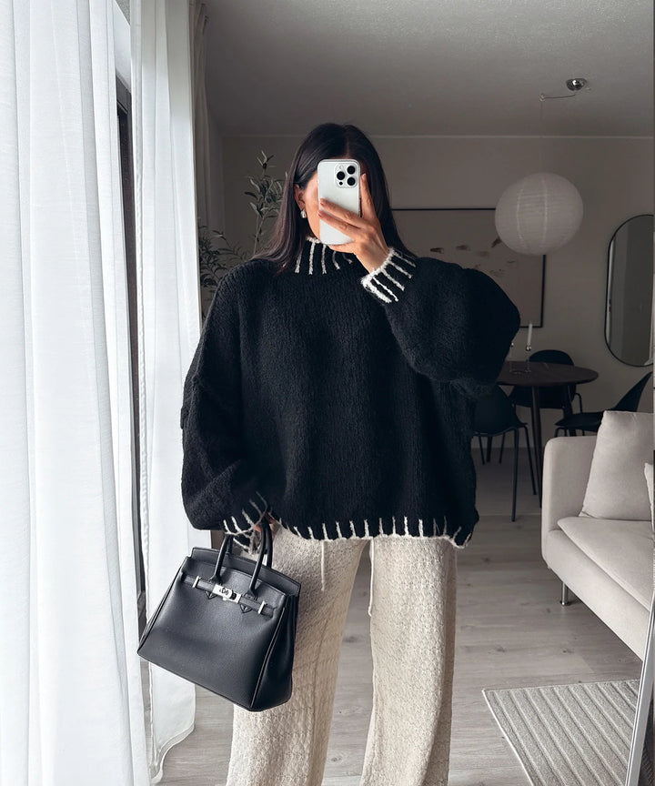 SALMA | SOPHISTICATED WOOL BLEND SWEATER